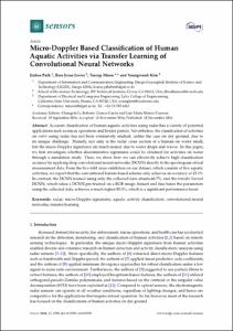 Micro-Doppler Based Classification of Human Aquatic Activities via Transfer Learning of Convolutional Neural Networks