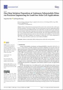 One-Step Solution Deposition of Antimony Selenoiodide Films via Precursor Engineering for Lead-Free Solar Cell Applications