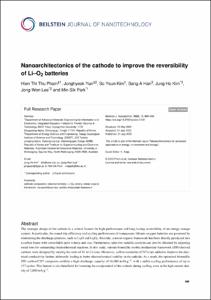 Nanoarchitectonics of the cathode to improve the reversibility of Li-O-2 batteries