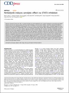 Nintedanib induces senolytic effect via STAT3 inhibition