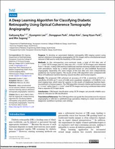 A Deep Learning Algorithm for Classifying Diabetic Retinopathy Using Optical Coherence Tomography Angiography