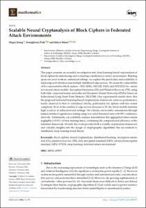 Scalable Neural Cryptanalysis of Block Ciphers in Federated Attack Environments