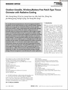 Outdoor-Useable, Wireless/Battery-Free Patch-Type Tissue Oximeter with Radiative Cooling