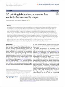 3D printing fabrication process for fine control of microneedle shape