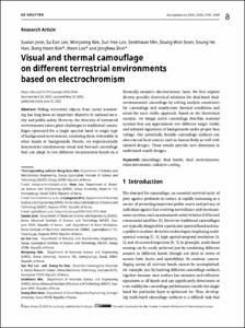 Visual and thermal camouflage on different terrestrial environments based on electrochromism