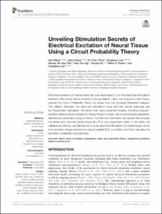 Unveiling Stimulation Secrets of Electrical Excitation of Neural Tissue Using a Circuit Probability Theory