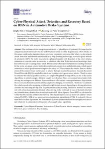 Cyber-physical attack detection and recovery based on RNN in automotive brake systems