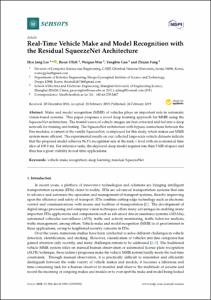 Real-Time Vehicle Make and Model Recognition with the Residual SqueezeNet Architecture