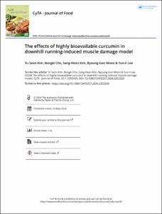 The effects of highly bioavailable curcumin in downhill running-induced muscle damage model