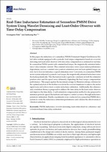 Real-Time Inductance Estimation of Sensorless PMSM Drive System Using Wavelet Denoising and Least-Order Observer with Time-Delay Compensation