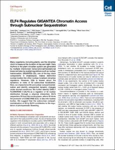 ELF4 Regulates GIGANTEA Chromatin Access through Subnuclear Sequestration