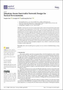 Situation-Aware Survivable Network Design for Tactical Environments