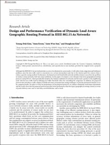 Design and Performance Verification of Dynamic Load Aware Geographic Routing Protocol in IEEE 802.15.4a Networks