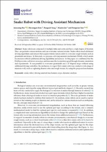 Snake Robot with Driving Assistant Mechanism