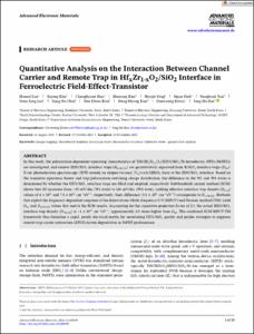 Quantitative Analysis on the Interaction Between Channel Carrier and Remote Trap in HfxZr1-xO2/SiO2 Interface in Ferroelectric Field-Effect-Transistor
