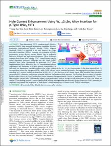 Hole Current Enhancement Using W1-x Cr x Se2 Alloy Interface for p-Type WSe2 FETs