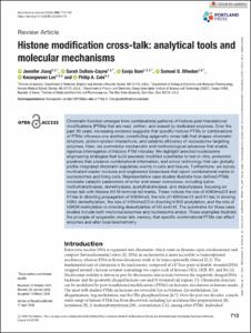 Histone modification cross-talk: analytical tools and molecular mechanisms