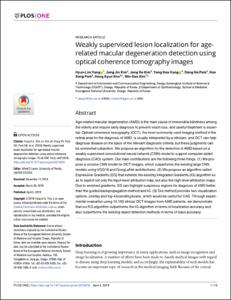 Weakly supervised lesion localization for age-related macular degeneration detection using optical coherence tomography images