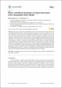 Micro- and Macro-Dynamics of Open Innovation with a Quadruple-Helix Model