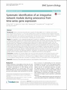 Systematic identification of an integrative network module during senescence from time-series gene expression