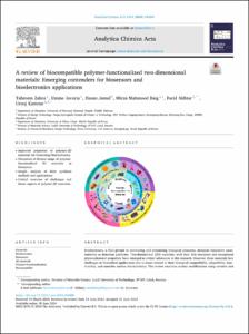 A review of biocompatible polymer-functionalized two-dimensional materials: Emerging contenders for biosensors and bioelectronics applications