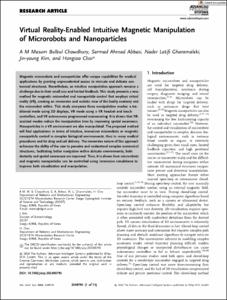 Virtual Reality-Enabled Intuitive Magnetic Manipulation of Microrobots and Nanoparticles