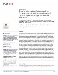 The characterization of exosomes from fibrosarcoma cell and the useful usage of Dynamic Light Scattering (DLS) for their evaluation