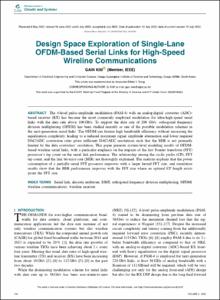 Design Space Exploration of Single-Lane OFDM-Based Serial Links for High-Speed Wireline Communications