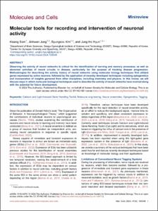 Molecular tools for recording and intervention of neuronal activity