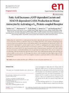 Fatty Acid Increases cAMP-dependent Lactate and MAO-B-dependent GABA Production in Mouse Astrocytes by Activating a Gαs Protein-coupled Receptor
