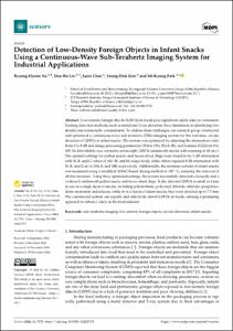 Detection of Low-Density Foreign Objects in Infant Snacks Using a Continuous-Wave Sub-Terahertz Imaging System for Industrial Applications