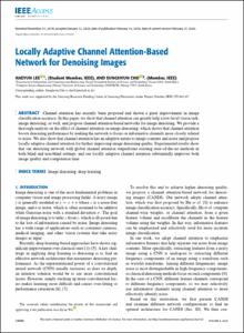 Locally Adaptive Channel Attention-Based Network for Denoising Images
