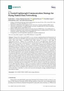 A trusted lightweight communication strategy for flying named data networking