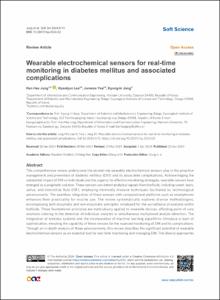 Wearable electrochemical sensors for real-time monitoring in diabetes mellitus and associated complications