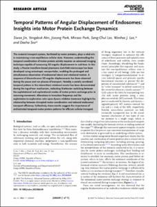 Temporal Patterns of Angular Displacement of Endosomes: Insights into Motor Protein Exchange Dynamics