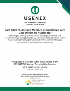 Para-ksm: Parallelized Memory Deduplication with Data Streaming Accelerator
