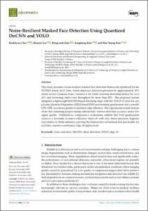 Noise-Resilient Masked Face Detection Using Quantized DnCNN and YOLO