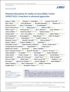 Minimal information for studies of extracellular vesicles (MISEV2023): From basic to advanced approaches