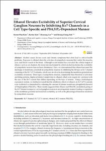 Ethanol Elevates Excitability of Superior Cervical Ganglion Neurons by Inhibiting Kv7 Channels in a Cell Type-Specific and PI(4,5)P-2-Dependent Manner