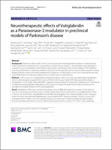 Neurotherapeutic effects of Vutiglabridin as a Paraoxonase-2 modulator in preclinical models of Parkinson's disease