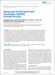 Physical-Layer Security against Smart Eavesdroppers: Exploiting Full-Duplex Receivers