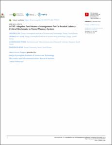 MTAT: Adaptive Fast Memory Management for Co-located Latency-Critical Workloads in Tiered Memory System