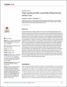 Odor quality profile is partially influenced by verbal cues