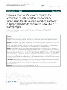 Ethanol extract of Poria cocos reduces the production of inflammatory mediators by suppressing the NF-kappaB signaling pathway in lipopolysaccharide-stimulated RAW 264.7 macrophages