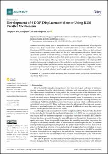 Development of 6 DOF Displacement Sensor Using RUS Parallel Mechanism