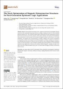 The Stack Optimization of Magnetic Heterojunction Structures for Next-Generation Spintronic Logic Applications