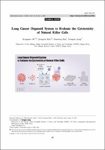 Lung Cancer Organoid System to Evaluate the Cytotoxicity of Natural Killer Cells