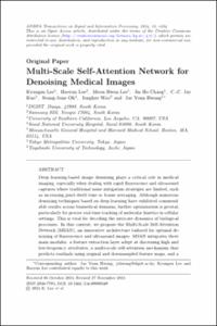 Multi-Scale Self-Attention Network for Denoising Medical Images