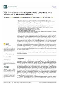 Non-Invasive Nasal Discharge Fluid and Other Body Fluid Biomarkers in Alzheimer’s Disease