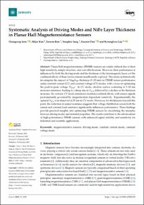Systematic Analysis of Driving Modes and NiFe Layer Thickness in Planar Hall Magnetoresistance Sensors